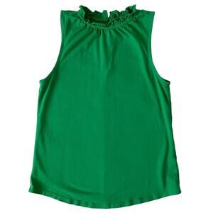 1901 Top Blouse Womens Size XS Sleeveless Gathered Neck Knit Green Costume